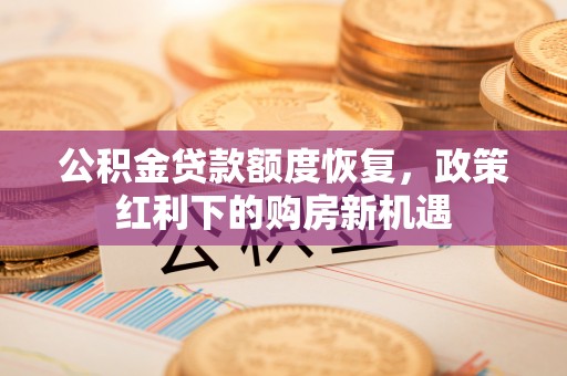 罗城公积金贷款额度恢复，政策红利下的购房新机遇