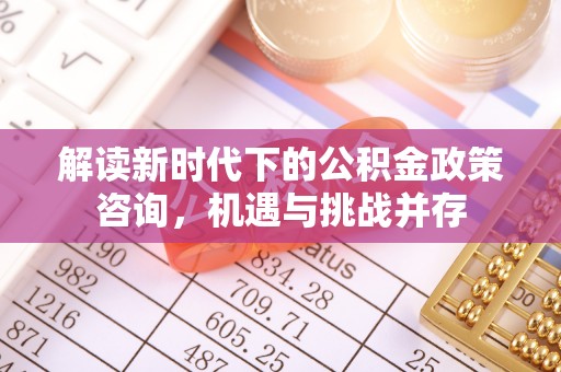 罗城解读新时代下的公积金政策咨询，机遇与挑战并存