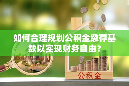 罗城如何合理规划公积金缴存基数以实现财务自由？