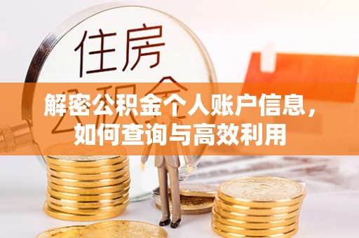 罗城解密公积金个人账户信息，如何查询与高效利用