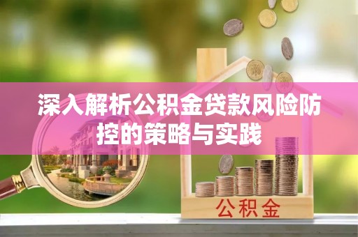 罗城深入解析公积金贷款风险防控的策略与实践