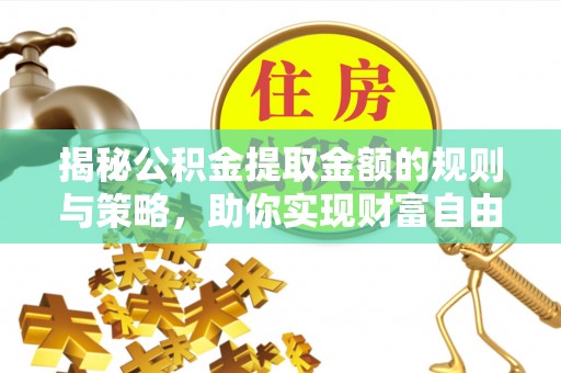 罗城揭秘公积金提取金额的规则与策略，助你实现财富自由