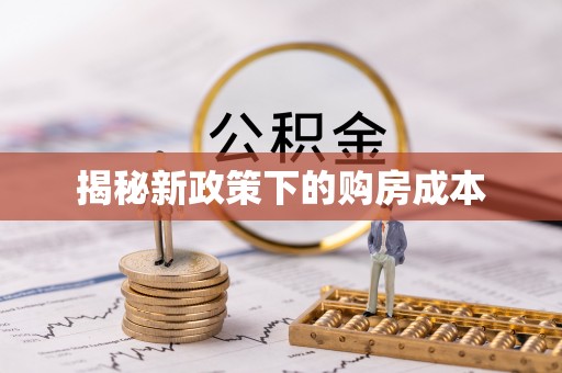 罗城揭秘新政策下的购房成本