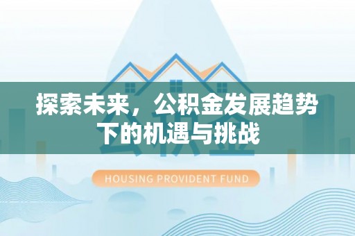 罗城探索未来，公积金发展趋势下的机遇与挑战