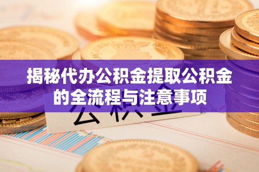 罗城揭秘代办公积金提取公积金的全流程与注意事项