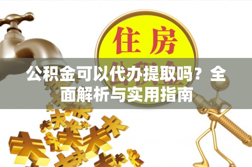 罗城公积金可以代办提取吗？全面解析与实用指南