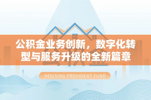 罗城公积金业务创新，数字化转型与服务升级的全新篇章