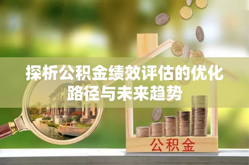 罗城探析公积金绩效评估的优化路径与未来趋势