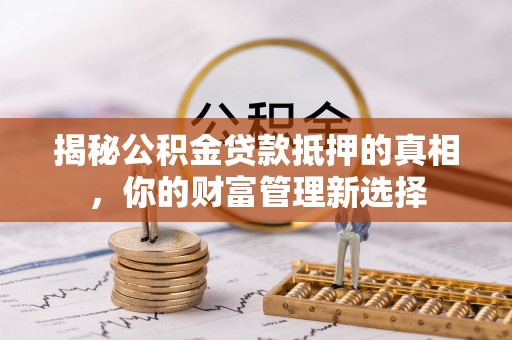 罗城揭秘公积金贷款抵押的真相，你的财富管理新选择