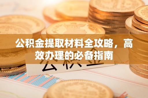 罗城公积金提取材料全攻略，高效办理的必备指南