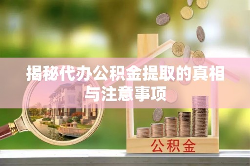 罗城揭秘代办公积金提取的真相与注意事项