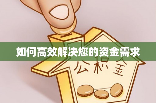 罗城如何高效解决您的资金需求